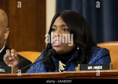 Washington, DC, Stati Uniti d'America. Xx Nov, 2019. Novembre 20, 2019 - Washington, DC, Stati Uniti: U.S. Rappresentante TERRI SEWELL (D-al) presso le audizioni aperte sul impeachment del presidente Donald Trump di casa comitato di Intelligence. Credito: Michael Brochstein/ZUMA filo/Alamy Live News Foto Stock