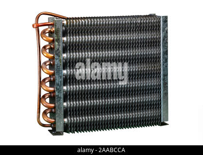 Compressore del frigorifero unità condensatore per la dissipazione del calore Foto Stock