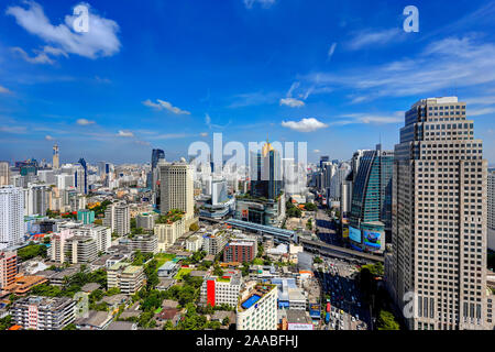 Panorama giornaliero di Sukhumvit-Asoke Foto Stock