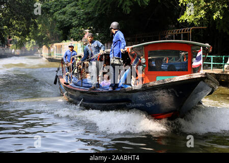 Canal Express Boat, Bangkok Foto Stock