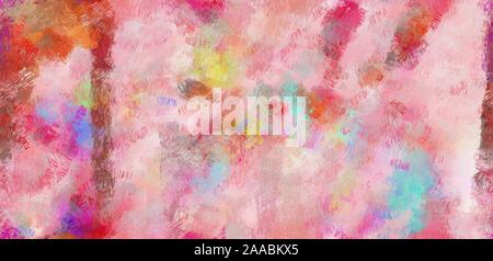 Grunge sfondo astratto con copia spazio per il vostro testo e baby pink, moderata rosso e il Perù colore. Foto Stock