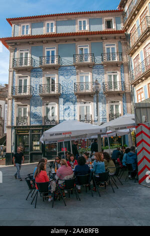 La Rua das Flores, dal 1521, Ribeira, Porto, Portogallo Foto Stock