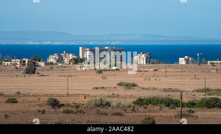 Cipro Famagusta ghostcity Varosha a Ottobre 7, 2019 Foto Stock