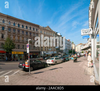 Landstrasser Hauptstrasse street view, Vienna, Austria Foto Stock