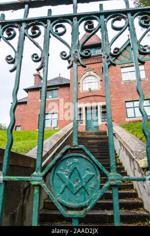 Masonic Hall edificio nella città di Sligo, nella contea di Sligo, Irlanda Foto Stock