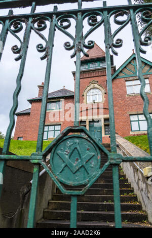 Masonic Hall edificio nella città di Sligo, nella contea di Sligo, Irlanda Foto Stock