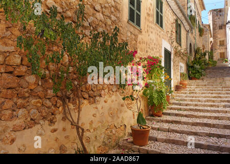 Affascinante Fornalutx, Mallorca Spagna Spain Foto Stock