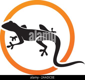 Lizard simbolo icona animale del vettore Illustrazione Vettoriale