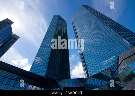 Bundesrepublik Deutschland, Frankfurt am Main,Zentrale der Deutschen Bank, fermata Taunusanlage in Frankfurt am Main (redaktionell,n. pr) Foto Stock