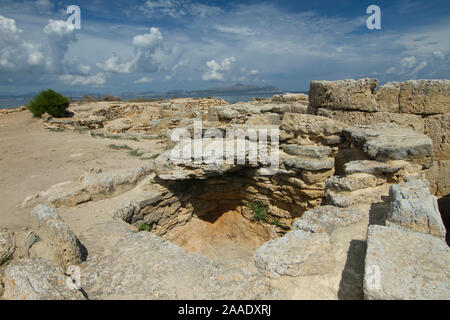 Spanien; Mallorca; Son Baulo,Nekropole von Son Real Foto Stock