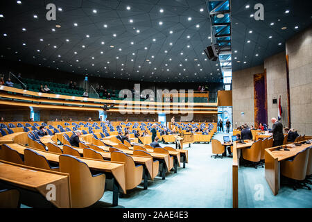 Den Haag, Paesi Bassi. Xxi Nov, 2019. DEN HAAG, 21-11-2019, il dibattito sul bilancio di het Ministerie van Veiligheid en Justitie. Credito: Pro scatti/Alamy Live News Foto Stock