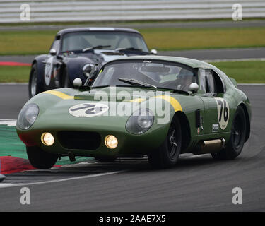 David Hart, Olivier Hart, AC Cobra Daytona Coupe, Trofeo Internazionale per le classiche vetture GT, Silverstone Classic, luglio 2019, Silverstone, Northamptonsh Foto Stock