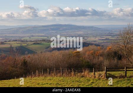 Vista verso Snowshill, Cotswolds, Gloucestershire, Inghilterra Foto Stock