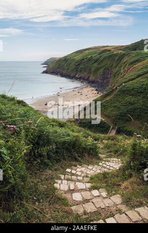Il Wales coast Path a Aberdaron, Llŷn Peninsula, Gwynedd, il Galles del Nord Foto Stock
