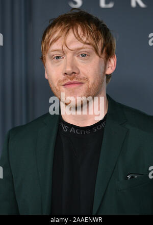 Rupert Grint assiste la premiere mondiale di Apple TV+'s servant' a BAM Howard Gilman Opera House il 19 novembre 2019 in Brooklyn Borough di nuovo Foto Stock