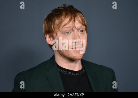 Rupert Grint assiste la premiere mondiale di Apple TV+'s servant' a BAM Howard Gilman Opera House il 19 novembre 2019 in Brooklyn Borough di nuovo Foto Stock