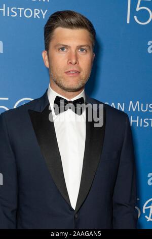 New York, NY, STATI UNITI D'AMERICA. Xxi Nov, 2019. Colin Jost presso gli arrivi per il Museo Americano di Storia Naturale Il Museo 2019 Gala, il Museo Americano di Storia Naturale, New York, NY Novembre 21, 2019. Credito: Jason Smith/Everett raccolta/Alamy Live News Foto Stock