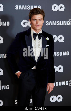 Oliver Cheshire assiste la GQ Awards uomo dell'anno 2019 presso il Westin Palace Hotel di Madrid. Foto Stock