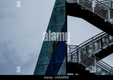 Scuola dopo Fukushima tsunami, Giappone Foto Stock