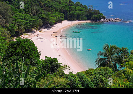 Il Porto di Laem Singh Beach , Phuket, Tailandia Foto Stock