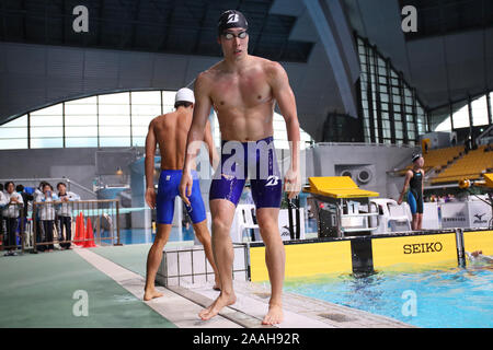 Tatsumi International centro nuoto, Tokyo, Giappone. 22 Novembre, 2019. Kosuke Hagino, Novembre 22, 2019 - Nuoto : Tokyo Aprire 2019 Uomini 400m Freestyle calore a Tatsumi International centro nuoto, Tokyo, Giappone. Credito: YUTAKA AFLO/sport/Alamy Live News Foto Stock