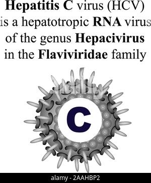 Epatite C. Giornata Mondiale Epatite. Infographics. Illustrazione Vettoriale su sfondo isolato. Illustrazione Vettoriale