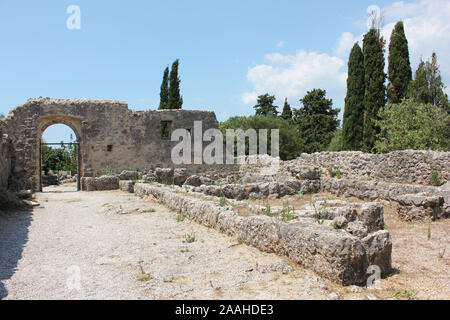 Area archeologica di Necromanteion di Acherondas Preveza Grecia Foto Stock