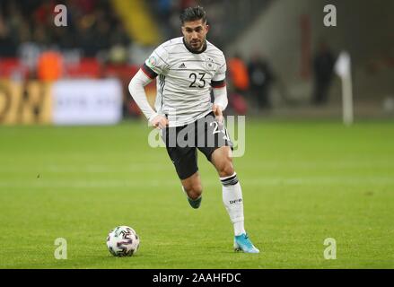 Francoforte, Deutschland. Xx Nov, 2019. firo: 19.11.2019 calcio, Campionato Europeo Euro: di qualificazione al Campionato Europeo di qualificazione nazionale Germania - Irlanda del Nord 6: 1 singola azione, Emre può | Utilizzo di credito in tutto il mondo: dpa/Alamy Live News Foto Stock