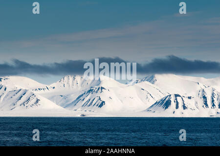 Monaco Glacier, Spitzbergen, isole Svalbard, Norvegia Foto Stock