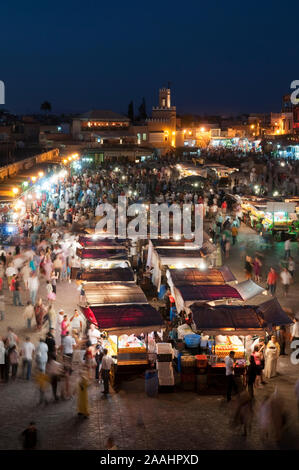 Piazza Jema al Fna, Marrakech, Marocco Foto Stock