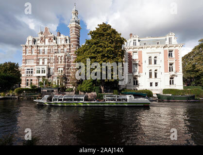 Ville a partire dalla fine del XIX secolo tra Weteringschans e Singelgracht, di fronte al Rijksmuseum Foto Stock