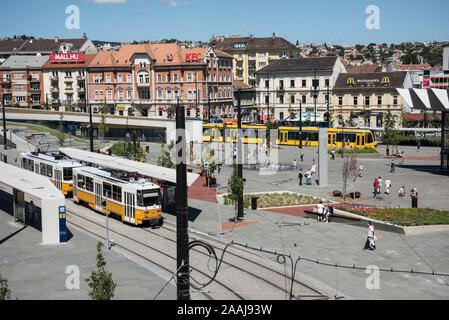 Budapest, Szell Kalman ter (früher Mosva ter) Foto Stock