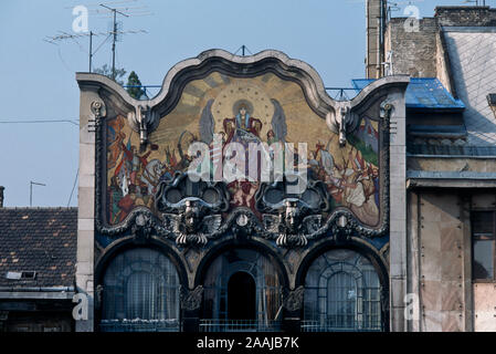 Budapest, Bankhaus Török, Szervita tér, Henrik Böhm Ármin Hegedüs 1906 Foto Stock