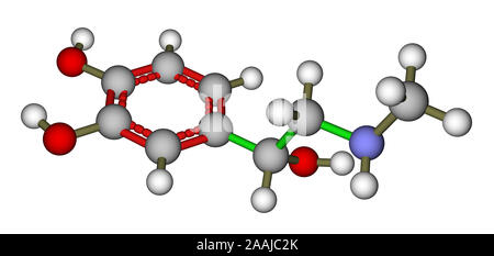 Adrenalina modello molecolare Foto Stock