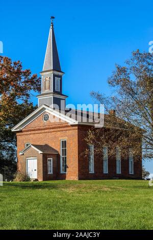 Mann's Chapel lungo Illinois Route 1 South di Rossville Illinois, Stati Uniti d'America Foto Stock