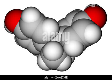 Bisfenolo A modello molecolare Foto Stock