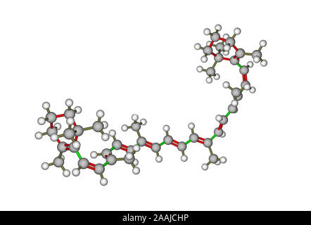 Struttura Molecolare di beta-carotene Foto Stock