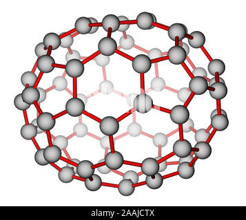 Il fullerene C70 struttura molecolare Foto Stock