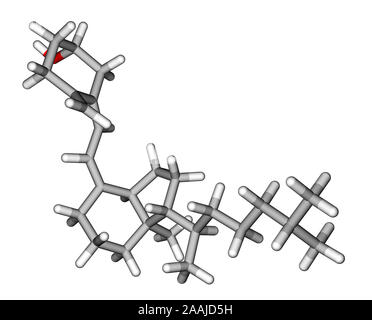 La vitamina D3 (colecalciferolo) modello molecolare Foto Stock