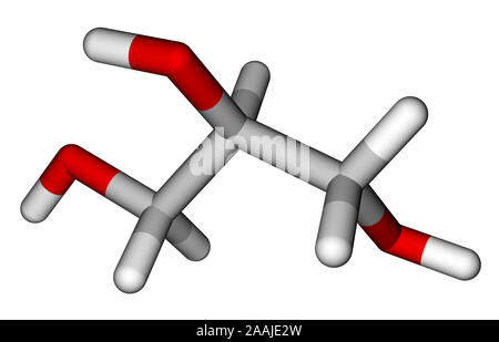 Glicerolo bastoni modello molecolare Foto Stock