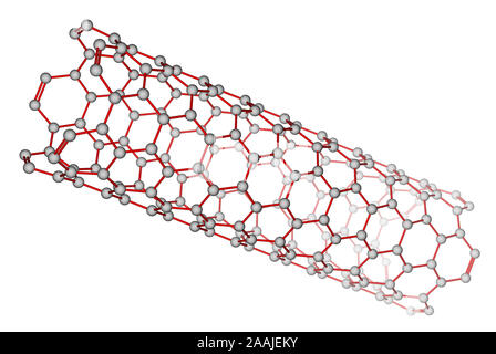 Nanotubo di carbonio Foto Stock