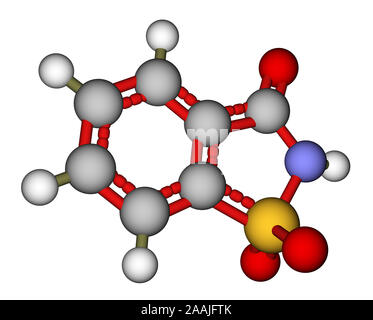 Saccarina modello molecolare Foto Stock