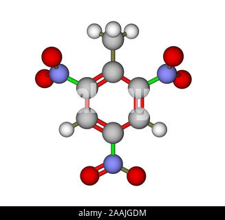 Il trinitrotoluene (TNT). Foto Stock