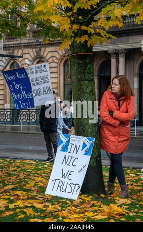 Glasgow, Scotland, Regno Unito. 2 Novembre 2019: un rally a George Square per indipendenza scozzese per il 2020. Foto Stock