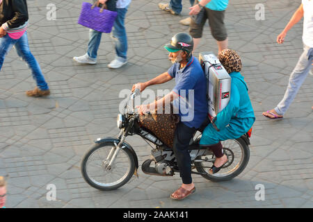 Djemaa el Fna. Marrakech, Marocco Foto Stock