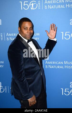 New York, NY, STATI UNITI D'AMERICA. Xxi Nov, 2019. Kenan Thompson presso gli arrivi per il Museo Americano di Storia Naturale Il Museo 2019 Gala, il Museo Americano di Storia Naturale, New York, NY Novembre 21, 2019. Credito: Kristin Callahan/Everett raccolta/Alamy Live News Foto Stock