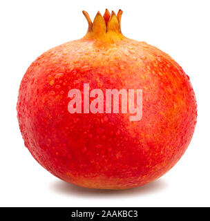 Percorso di melograno isolato su bianco Foto Stock