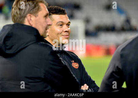 DOETINCHEM, De Vijverberg, 22-11-2019, calcio, olandese Keuken Kampioen Divisie, de Graafschap - Jong PSV, Jong PSV assistant coach di Wilfred BOUMA prima della partita de Graafschap - Jong PSV Foto Stock