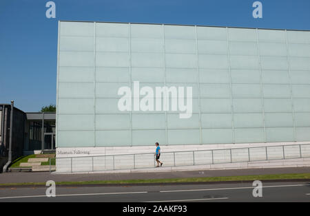 Il nuovo edificio del Museo Folkwang progettato dall architetto David Chipperfield ,Essen, Westfalia, Germania Foto Stock