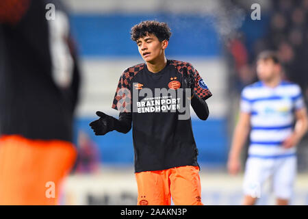 DOETINCHEM, De Vijverberg, 22-11-2019, calcio, olandese Keuken Kampioen Divisie, de Graafschap - Jong PSV, Jong PSV player Richard Ledezma durante la partita de Graafschap - Jong PSV Foto Stock